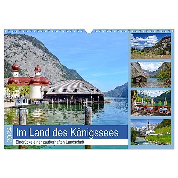 Im Land des Königssees (Wandkalender 2024 DIN A3 quer), CALVENDO Monatskalender, Werner Prescher