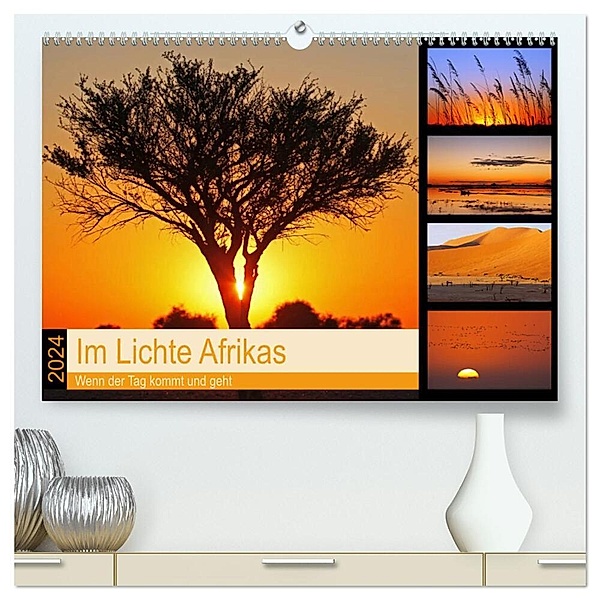 Im Lichte Afrikas (hochwertiger Premium Wandkalender 2024 DIN A2 quer), Kunstdruck in Hochglanz, Wibke Woyke