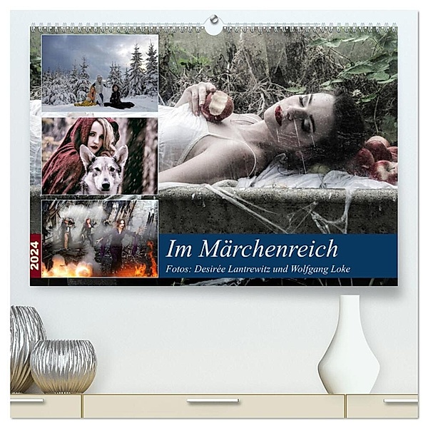 Im Märchenreich (hochwertiger Premium Wandkalender 2024 DIN A2 quer), Kunstdruck in Hochglanz, Desirée Lantrewitz und Wolfgang Loke
