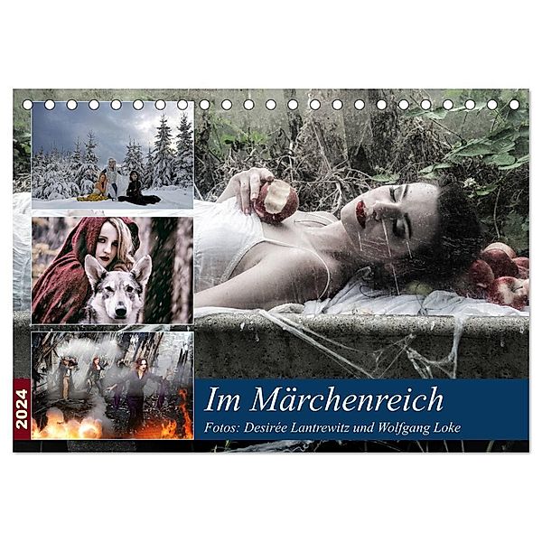 Im Märchenreich (Tischkalender 2024 DIN A5 quer), CALVENDO Monatskalender, Desirée Lantrewitz und Wolfgang Loke