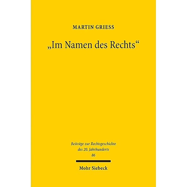 'Im Namen des Rechts', Martin Grieß