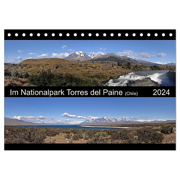 Im Nationalpark Torres del Paine (Chile) (Tischkalender 2024 DIN A5 quer), CALVENDO Monatskalender, Flori0