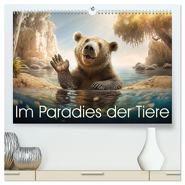 Im Paradies der Tiere (hochwertiger Premium Wandkalender 2024 DIN A2 quer), Kunstdruck in Hochglanz, Daniel Rohr