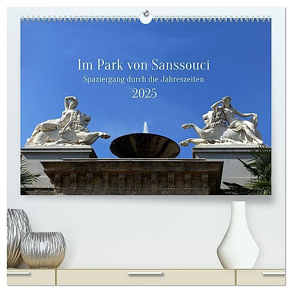 Im Park von Sanssouci - Spaziergang durch die Jahreszeiten (hochwertiger Premium Wandkalender 2025 DIN A2 quer), Kunstdruck in Hochglanz, Calvendo, Petra Maria Kessler