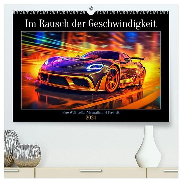 Im Rausch der Geschwindigkeit (hochwertiger Premium Wandkalender 2024 DIN A2 quer), Kunstdruck in Hochglanz, Steffen Gierok-Latniak