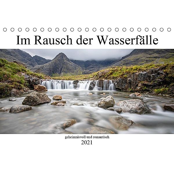 Im Rausch der Wasserfälle - geheimnisvoll und romantisch (Tischkalender 2021 DIN A5 quer), Akrema-Photography