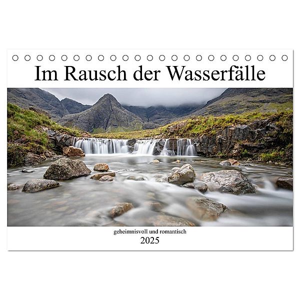 Im Rausch der Wasserfälle - geheimnisvoll und romantisch (Tischkalender 2025 DIN A5 quer), CALVENDO Monatskalender, Calvendo, Akrema-Photography