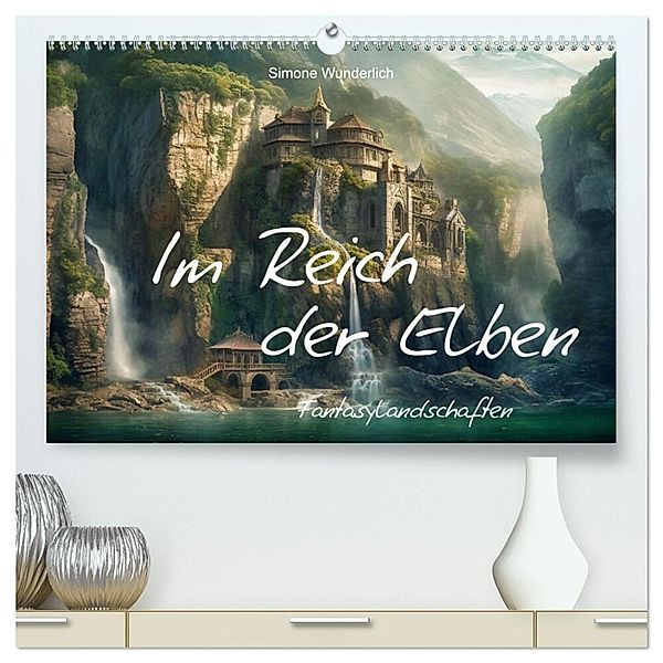 Im Reich der Elben (hochwertiger Premium Wandkalender 2025 DIN A2 quer), Kunstdruck in Hochglanz, Calvendo, Simone Wunderlich