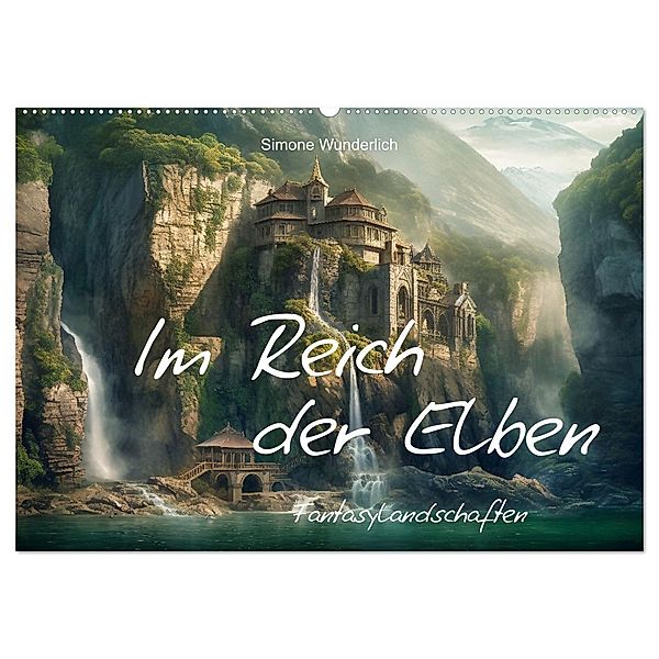 Im Reich der Elben (Wandkalender 2024 DIN A2 quer), CALVENDO Monatskalender, Calvendo, Simone Wunderlich