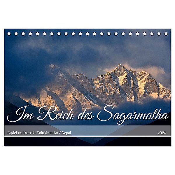 Im Reich des Sagarmatha (Tischkalender 2024 DIN A5 quer), CALVENDO Monatskalender, Andreas Hennighaussen