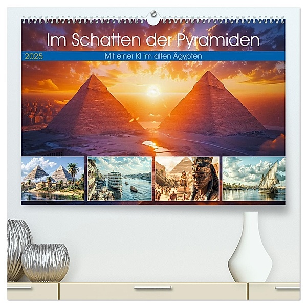 Im Schatten der Pyramidern (hochwertiger Premium Wandkalender 2025 DIN A2 quer), Kunstdruck in Hochglanz, Calvendo, Steffen Gierok-Latniak