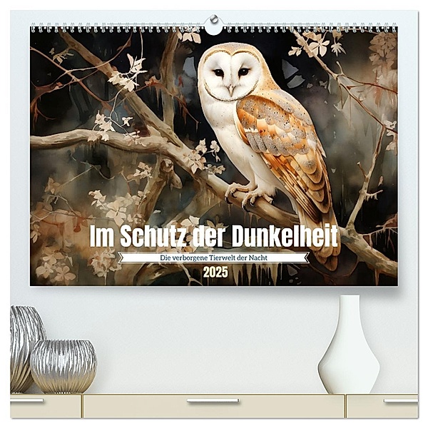 Im Schutz der Dunkelheit (hochwertiger Premium Wandkalender 2025 DIN A2 quer), Kunstdruck in Hochglanz, Calvendo, Daniela Tapper