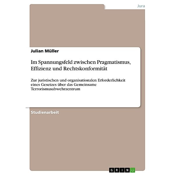 Im Spannungsfeld zwischen Pragmatismus, Effizienz und Rechtskonformität, Julian Müller