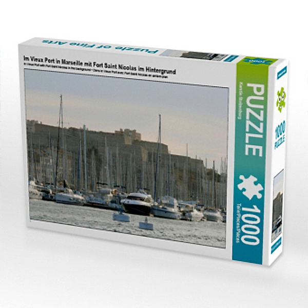 Im Vieux Port in Marseille mit Fort Saint Nicolas im Hintergrund (Puzzle), Kerstin Stolzenburg