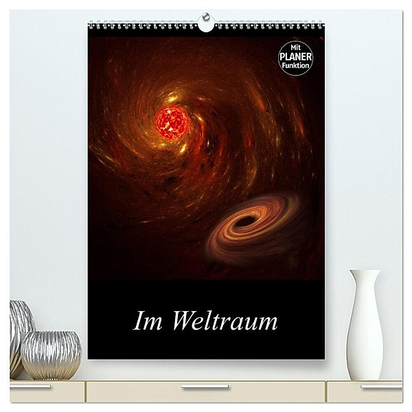 Im Weltraum (hochwertiger Premium Wandkalender 2024 DIN A2 hoch), Kunstdruck in Hochglanz, Alain Gaymard