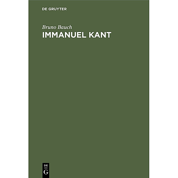 Immanuel Kant, Bruno Bauch