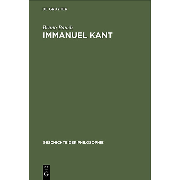 Immanuel Kant, Bruno Bauch