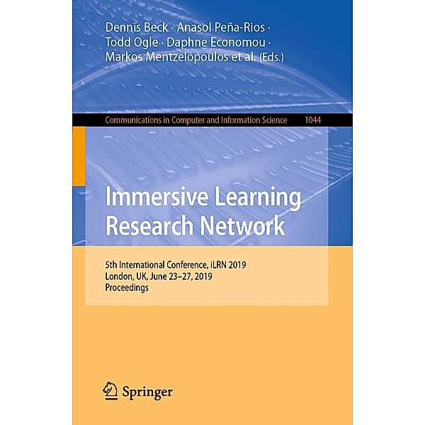 Immersive Learning Research Network / Communications in Computer and Information Science Bd.1044