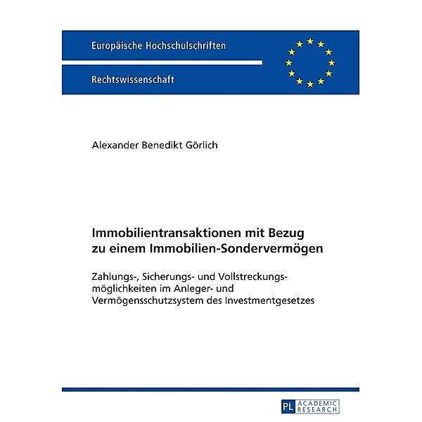 Immobilientransaktionen mit Bezug zu einem Immobilien-Sondervermoegen, Alexander Gorlich