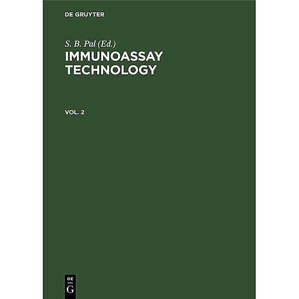 Immunoassay Technology. Vol. 2
