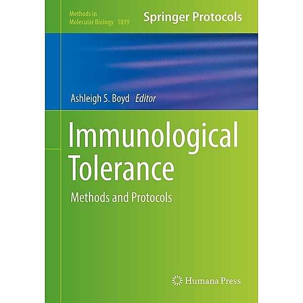 Immunological Tolerance / Methods in Molecular Biology Bd.1899