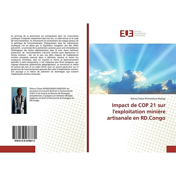 Impact de COP 21 sur l'exploitation minière artisanale en RD.Congo, Marius-Trésor Mimolokwa Madigo