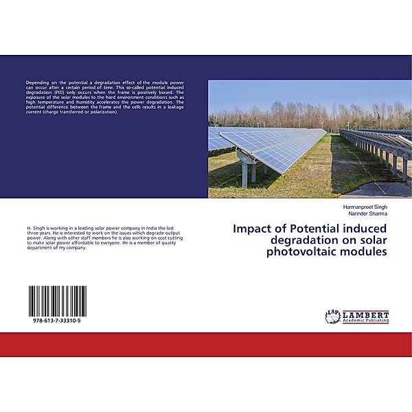 Impact of Potential induced degradation on solar photovoltaic modules, Harmanpreet Singh, Narinder Sharma