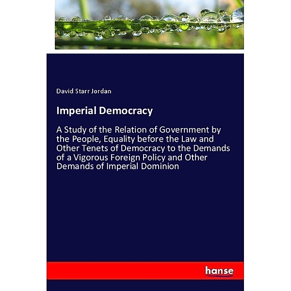 Imperial Democracy, David Starr Jordan