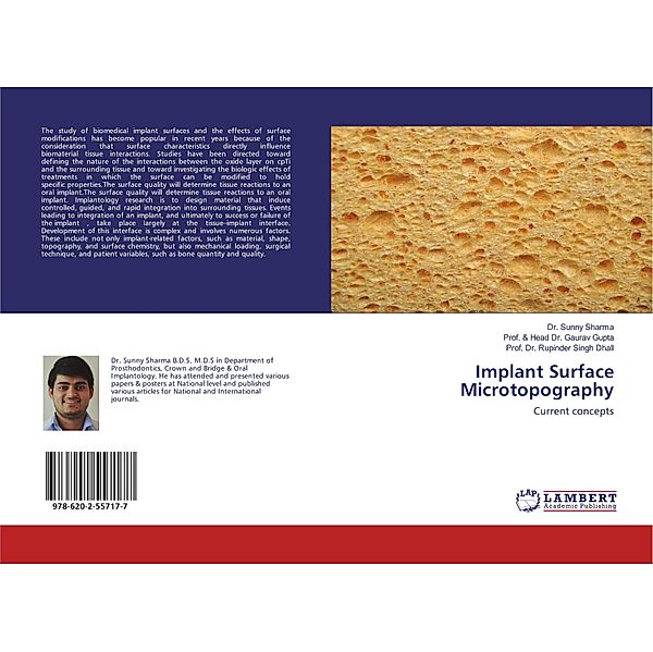 Implant Surface Microtopography, Sunny Sharma, Gaurav Gupta, Rupinder Singh Dhall