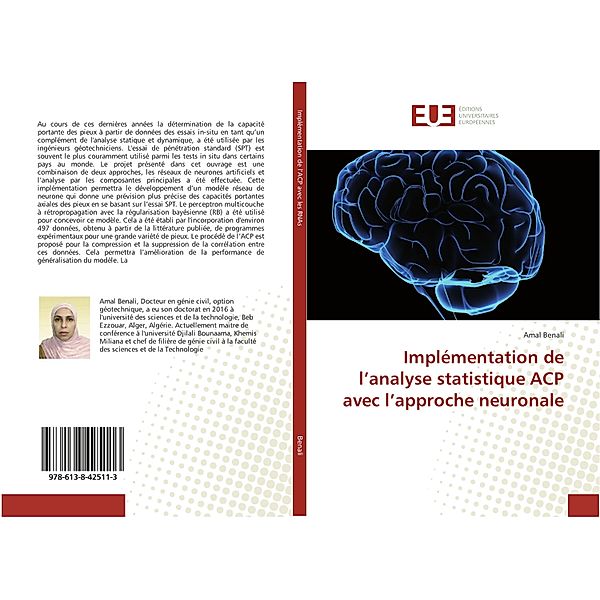 Implémentation de l'analyse statistique ACP avec l'approche neuronale, Amal Benali