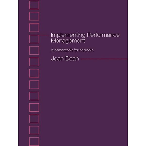 Implementing Performance Management, Joan Dean