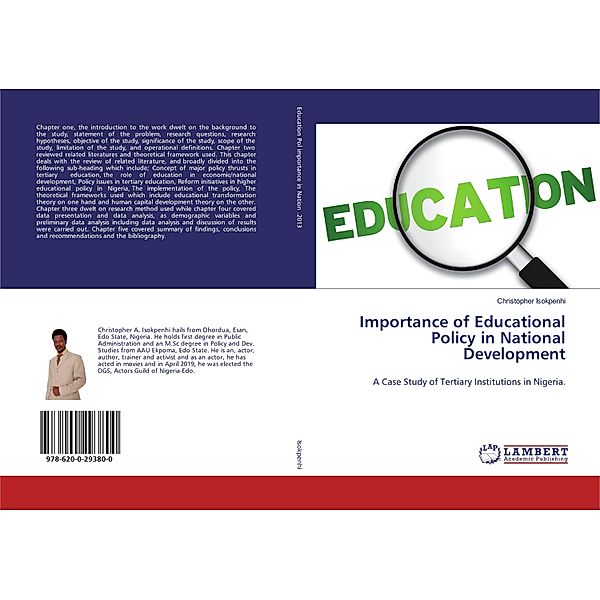 Importance of Educational Policy in National Development, Christopher Isokpenhi