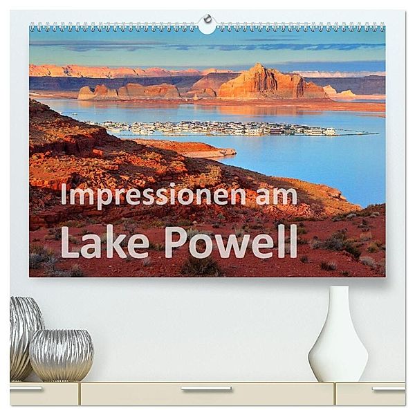 Impressionen am Lake Powell (hochwertiger Premium Wandkalender 2025 DIN A2 quer), Kunstdruck in Hochglanz, Calvendo, Dieter Wilczek