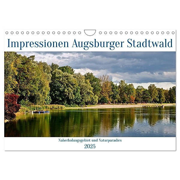 Impressionen Augsburger Stadtwald (Wandkalender 2025 DIN A4 quer), CALVENDO Monatskalender, Calvendo, Monika Lutzenberger
