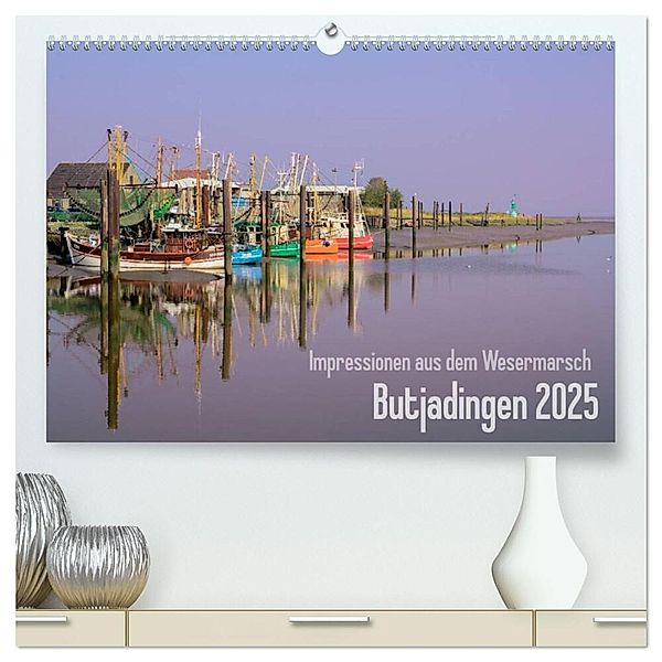 Impressionen aus dem Wesermarsch - Butjadingen 2025 (hochwertiger Premium Wandkalender 2025 DIN A2 quer), Kunstdruck in Hochglanz, Calvendo, Christian Lindau