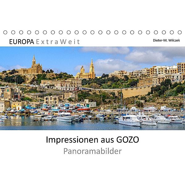Impressionen aus GOZO - Panoramabilder (Tischkalender 2022 DIN A5 quer), Dieter-M. Wilczek