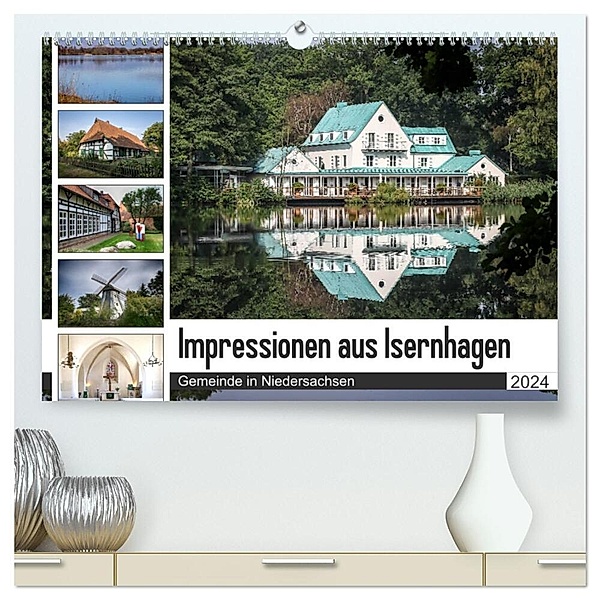 Impressionen aus Isernhagen (hochwertiger Premium Wandkalender 2024 DIN A2 quer), Kunstdruck in Hochglanz, Schnellewelten