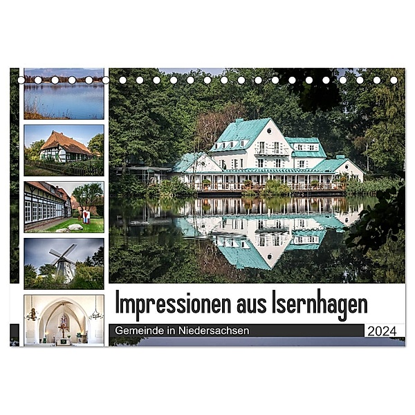 Impressionen aus Isernhagen (Tischkalender 2024 DIN A5 quer), CALVENDO Monatskalender, Schnellewelten