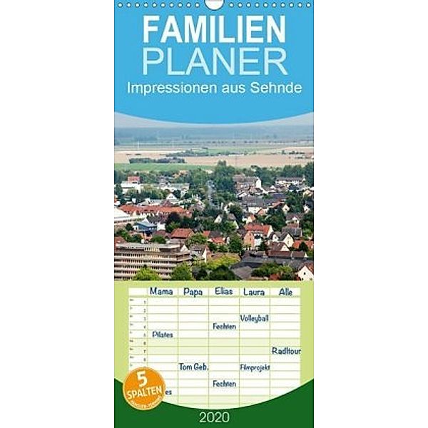 Impressionen aus Sehnde - Familienplaner hoch (Wandkalender 2020 , 21 cm x 45 cm, hoch), Bo Valentino