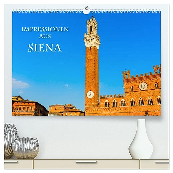 Impressionen aus Siena (hochwertiger Premium Wandkalender 2024 DIN A2 quer), Kunstdruck in Hochglanz, Christian Müller