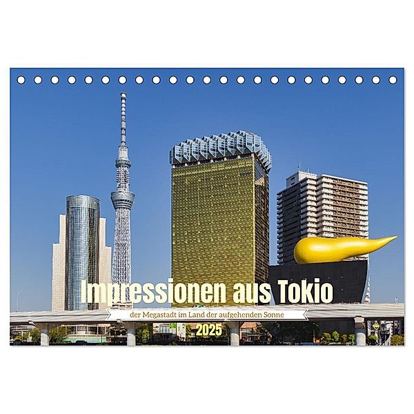 Impressionen aus Tokio, der Megastadt im Land der aufgehenden Sonne (Tischkalender 2025 DIN A5 quer), CALVENDO Monatskalender, Calvendo, Christian Müller