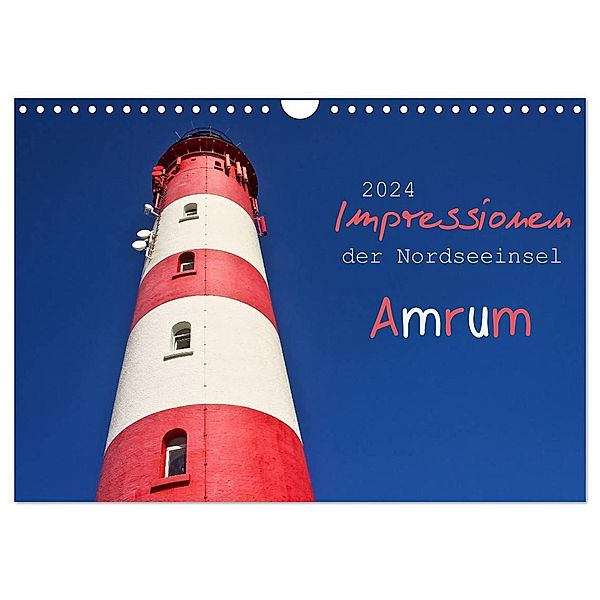Impressionen der Nordseeinsel Amrum (Wandkalender 2024 DIN A4 quer), CALVENDO Monatskalender, AD DESIGN Photo + PhotoArt, Angela Dölling