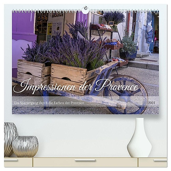 Impressionen der Provence (hochwertiger Premium Wandkalender 2024 DIN A2 quer), Kunstdruck in Hochglanz, Bisou Fotografie