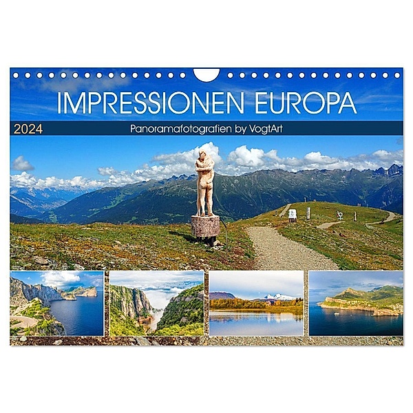 Impressionen Europa, Panoramafotografien by VogtArt (Wandkalender 2024 DIN A4 quer), CALVENDO Monatskalender, VogtArt