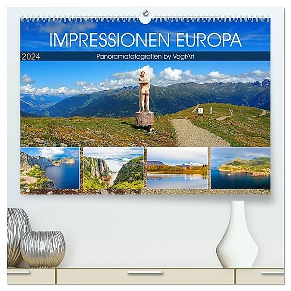 Impressionen Europa, Panoramafotografien by VogtArt (hochwertiger Premium Wandkalender 2024 DIN A2 quer), Kunstdruck in Hochglanz, VogtArt