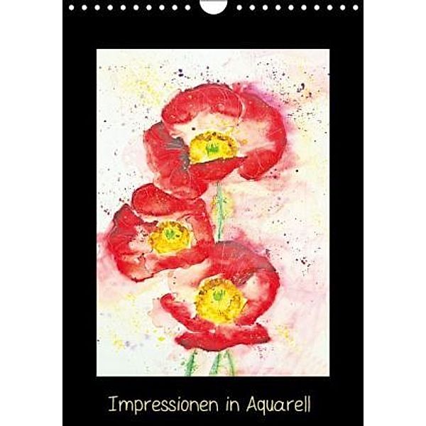 Impressionen in Aquarell (Wandkalender 2016 DIN A4 hoch), Andrea Fettweis