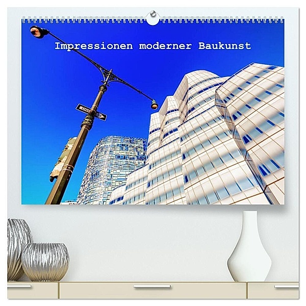 Impressionen moderner Baukunst (hochwertiger Premium Wandkalender 2024 DIN A2 quer), Kunstdruck in Hochglanz, Christian Müller