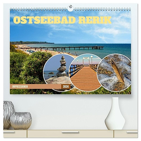 Impressionen Ostseebad Rerik (hochwertiger Premium Wandkalender 2024 DIN A2 quer), Kunstdruck in Hochglanz, Holger Felix