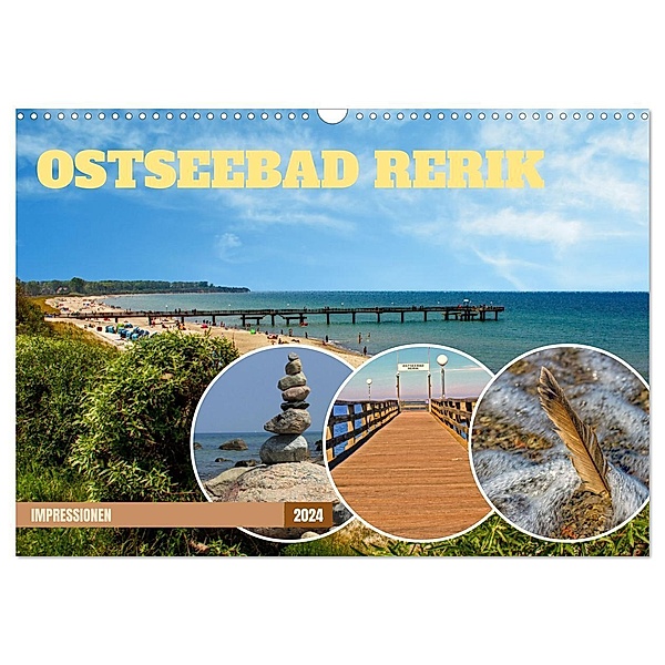 Impressionen Ostseebad Rerik (Wandkalender 2024 DIN A3 quer), CALVENDO Monatskalender, Holger Felix
