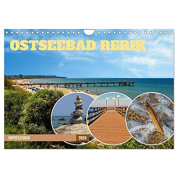 Impressionen Ostseebad Rerik (Wandkalender 2024 DIN A4 quer), CALVENDO Monatskalender, Holger Felix